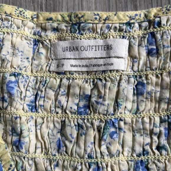 Urban Outfitters Floral Boho Crop Top 100% Cotton Size Small - Picture 5 of 9